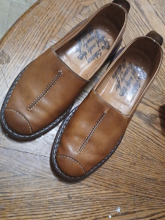 Men\'s Tan Leather Slip-On Loafers main image 13